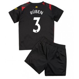Baby Fußballbekleidung Manchester City Ruben Dias #3 Auswärtstrikot 2022-23 Kurzarm (+ kurze hosen)